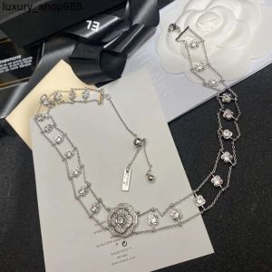 Chokers Chokers Brandontwerper Chokers Ketters Silver Diamond koper sieraden ontwerp voor vrouwen choker premium klassieke ketting 2023 Sprin