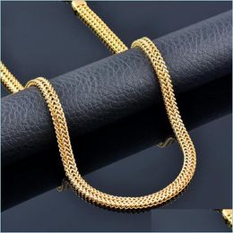 Chokers Chokers Sinnery roestvrijstalen kettingen slangenketting dunne ketting ros￩gouden kleur sieraden op de nek 2021 trend xl325 ss dharq