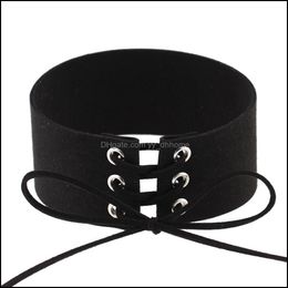 Chokers Colliers Veet Ketting Punk Choker Drop Levering 2021 Sieraden Kettingen Hangers Yydhhome Dhxze