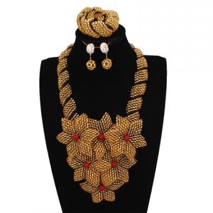 Sautoirs Dudo Store 5 couleurs collier de mariée multicolore colliers de perles africaines fleur Dubai bijoux fête coffret cadeau 231215