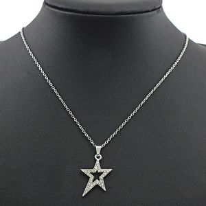 Sautoirs Fashion Pentagram Pendentif Collier Guardian Punk Unique Star Clavicule Chaîne Pour Femmes Bijoux Y2k Accessoires 231025