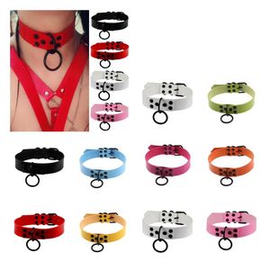 Chokers Gothic Black à pointes punk counchons de cou Punk Rivets Collier de chocker clouté pour femmes Men Bondage Cosplay Goth Je dhgarden Dhbve