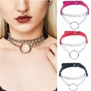 Chokics Góticos Black Spiked Punk Choker Collar Spikes Riverios Collar con tachado para mujeres Cosplay Cosplay Goth Je Dhgarden Dhmvt