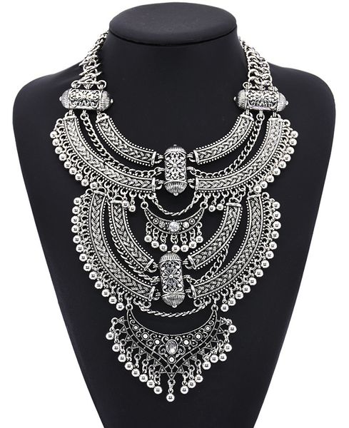 Sautoirs Grand Collier Grand Ras Du Cou Femme Bohème Ethnique Déclaration Gypsy Maxi Pendentifs Collier Indien Puissance Collier Pour Femmes 230524