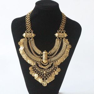 Sautoirs Grand Collier Déclaration Gypsy Collier Femme Bohème Ethnique Maxi Collier Ras Du Cou Femme Vintage Layered Power Collier Pour Femmes 230410