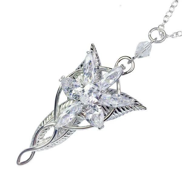 Sautoirs LOTR Arwen Evenstar Pendentif Collier Hobbit Mode Princesse Femmes Collier Fan Cadeau Haute Qualité 231124