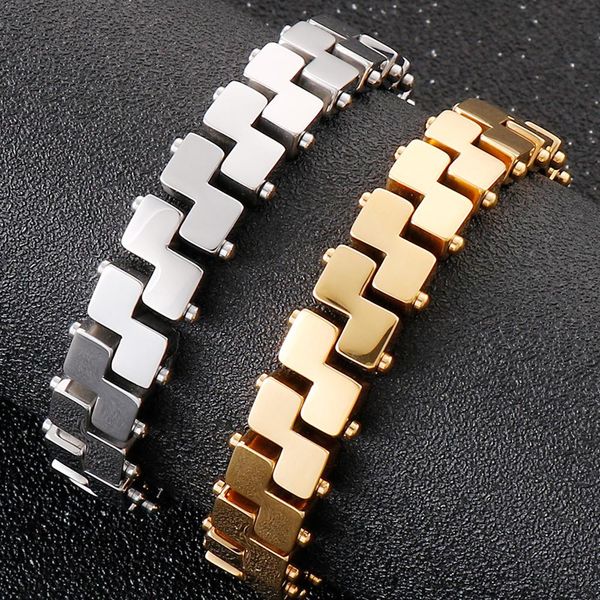 Chokers Man Bracelet Men's In Gold Sated Spedes de acero inoxidable Pulseras de muñeca Bandas de mano Correa para hombres Accesorios de joyería de lujo