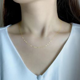 Chokers nimf echt 18k geelgouden chopin ketting ketting au750 fijne sieraden bruiloft voor vrouwelijk bruiloft cadeau x269 22-9-14 231222