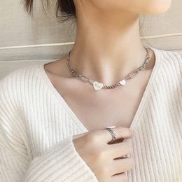 Chokers personnalisé 925 Collier de plaque signalétique en argent sterling avec un nom de coeur Custom Gift For Woman 230817