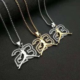 Chokers Potcet Korea Fashion Trend heren nr. 23 basketbal nek streng geometrische retro hiphop ketting sieraden 230331