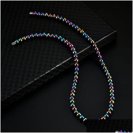 Chokers Rainbow Magnet Perles Colliers Collier Femmes Hommes Mode Bijoux Will And Sandy Drop Delivery Pendentifs Dhzlf