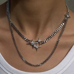 Chokers Tijdloos Wonder Fancy Fancy Zirconia Sunburst gelaagde choker ketting voor vrouwen Designer sieradenfeest Gothic Egirl emo cadeau zeldzaam 5236