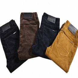 Cholyl Four Seass New Busin JeanStraight Pantalon en velours côtelé respirant de haute qualité Pantalon décontracté multicolore Y2nz #