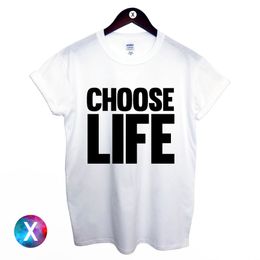 CHOISISSEZ LA VIE IMPRIMÉ T-SHIRT HOMMES FEMMES TRAINSPOTTING 90's WHAM 80's RETRO TOP TShirt Tee Shirt Unisexe Plus Taille et Couleurs-A418