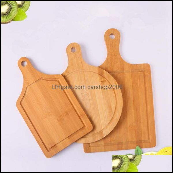 Hop blocks couteaux aessories cuisine, bar ￠ manger jardin en gros mtifonction cuisine planche ￠ d￩couper grande assiette de nourriture 3 taille bambou home ba