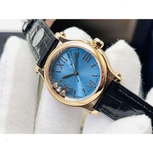 Chopares Chopard Elegant Wrist Watches Women New de alta calidad Chopar Reloj de marca de lujo Wcly Diamond Watch Fashion Leather Strap Waterpof