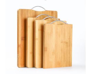 Hachage de blocs épais fort en bois de bambou planche à découper tampon de coupe bébé classification des aliments pour pain