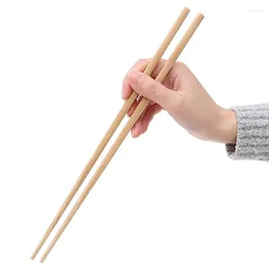 Bacchette 1/3/5 Coppia Manuale Puro Legno di Bambù Naturale Sano Cinese Carbonizzazione Chop Sticks Riutilizzabili Hashi Sushi