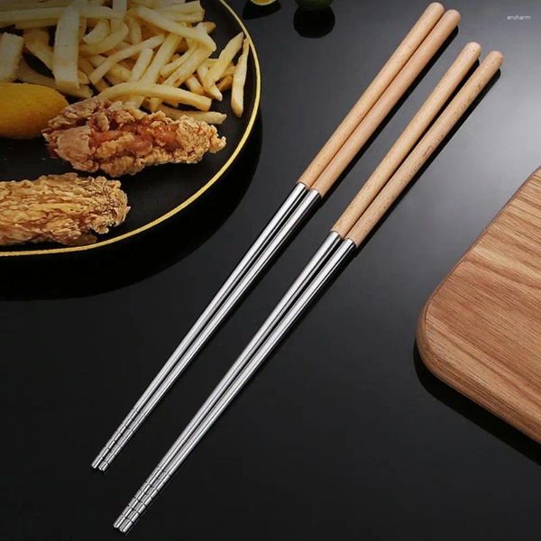 Baguettes 1 paire utile pour friture douce traditionnelle chinoise