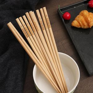 Eetstokjes 10 paren Chinees natuurlijk hout bamboe lak gratis en was rijsttopje 2023