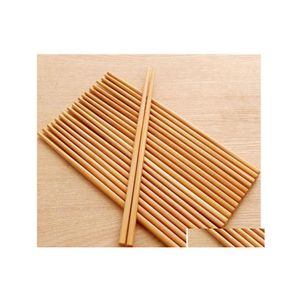 Baguettes 10 paires Mod Proof Bamboo Long Ménage Portable Antidérapant Vaisselle Costume Haute Qualité Cuisine Article Drop Livraison Maison G Dhhae