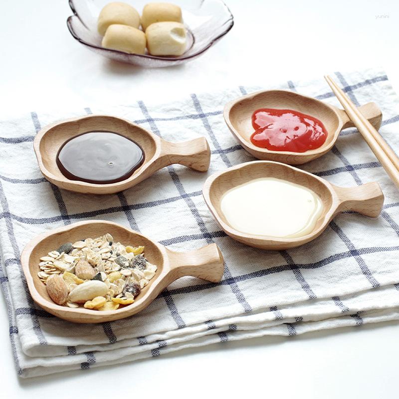 Baguettes 100 pcs/lot plat de Sauce cerise japonaise de haute qualité avec support créatif bois de hêtre El fournitures