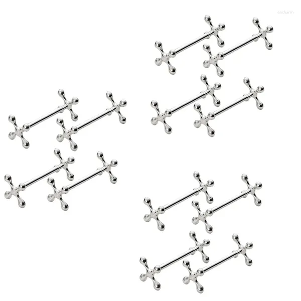 Travailleurs 12 PCS ZINC ALLIAG REST CHEPOS STOW FRANDS COUPE HAPPORT SALLE DÉCINATION DE TABLE DE TABLE CARAL (SILT)