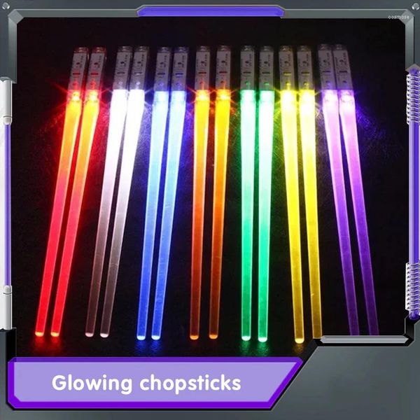 Palksticks 1 Pair LED Luminoso Luminoso Cinning Fiesta Cabeza Multicolor Accesorios de cocina Stick Indea de cocina Producto