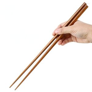 Baguettes 1 pcs Longues Nouilles Pot Frit En Bois Chop Sticks Bois Nouilles Bâton Cuisine Chafing Dish Public 42 cm