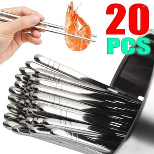 Eetstokjes 2/20PCS Herbruikbare Rvs antislip Anti-schimmel Sushi Eetstokje Keuken Veilig Servies accessoires