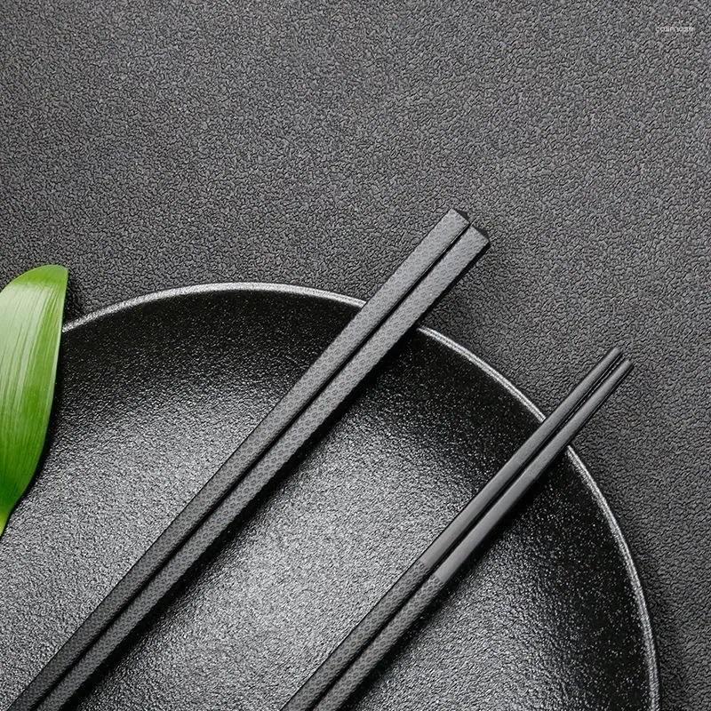  Yemek çubukları 2 çift yeniden kullanılabilir çok tarzı kaymaz suşi pot çubuğu sınıfı plastik Japonca