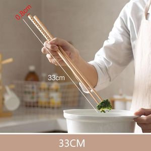 Baguettes 32 cm/42 cm Super Long en bois cuire nouilles Pot frites Style chinois bâtons outil de cuisine