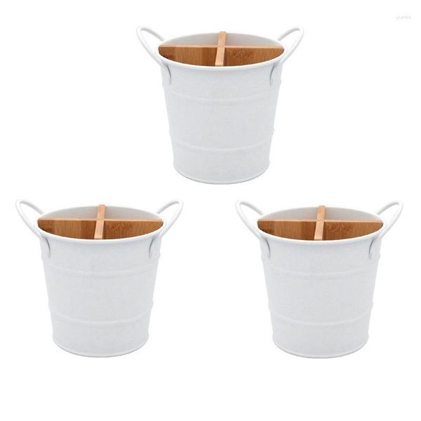 Palillos 3X Organizador De Cubiertos Soporte Para Cuchillos Soporte De Almacenamiento Cuchara Separada Tenedor Palillos Utensilios De Cocina Cubo De Herramientas De Cocina Blanco