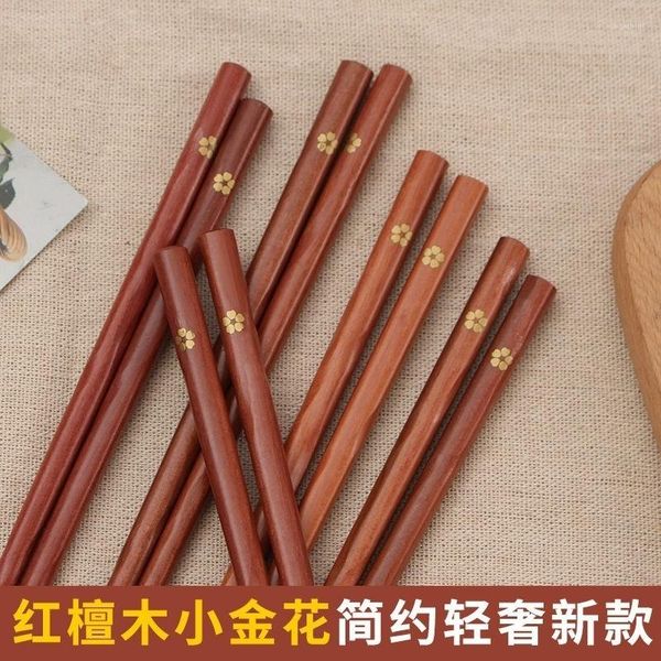 Baguettes 5 Paires De Coffrets Cadeaux Réutilisables Japonais En Bois Naturel Traditionnel Vintage À La Main Sushi Cuisine Outils