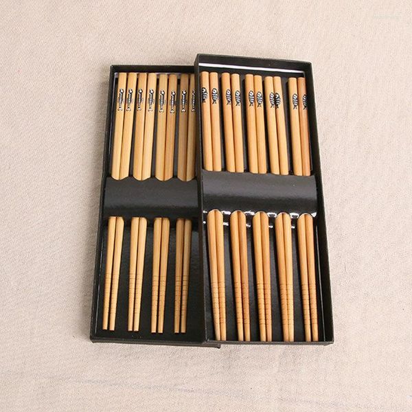 Palillos de 5psticks japonés para bastones de sushi no salpicaduras de mesa multicolor set de madera herramientas de cocina