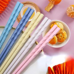 Baguettes 5 paires Style coréen Set Sushi Sticks Ménage Antidérapant Cuisine Vaisselle Haute Température