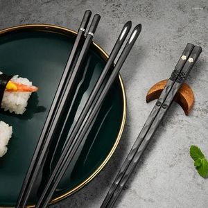 Palillos 5 pares antideslizantes hogar japonés de alta calidad El restaurante portátil palo saludable para sushi