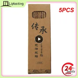 Palillos 5 uds reutilizables chinos de madera maciza antideslizantes japoneses para palitos de Sushi vajilla regalo herramientas de cocina
