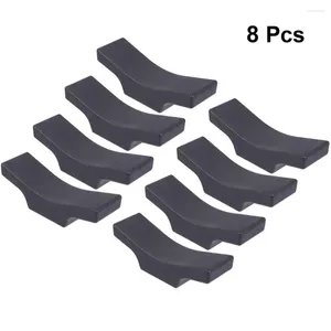 Baguettes 8 pièces support en alliage cuillère fourchette baguettes support créatif support couteau fournitures de Table (noir)