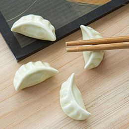 Eetstokjes grappige dumpling vorm keramische houder staande creatieve eetstokje kussen kussen Japans stijl servies gereedschap keukengereedschap