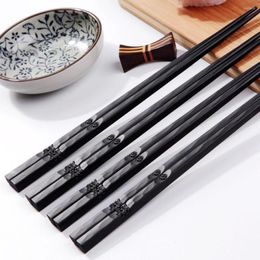 Chopsticks Japanse legering Non-slip Fation Sushi Chop Sticks Set Chinese geschenk keukengereedschap Huishoudelijk servies