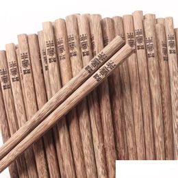 Chopsticks nieuwe aankomst creatieve gepersonaliseerde bruiloft gunsten en geschenken op maat gemaakte gravure wenge hout aangepast logo lx0804 drop dhmzt dhmzt