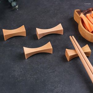 Chopsticks kussentype dik taille rek houten taille-vormige el maaltijdsteunplaatsing