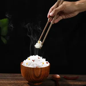 Eetstokjes Herbruikbaar Chinees massief hout antislip Japans voor Sushi Sticks Servies Cadeau Keukengereedschap