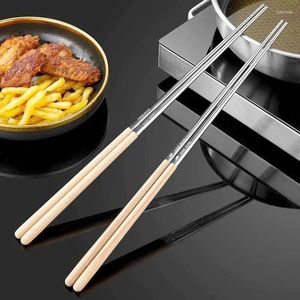 Travailleuses en acier inoxydable Cuisine Extra Long Fry Triss Anti-scalding pot High Temperature Kitchen Tool