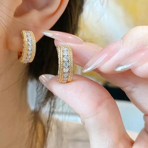 Choucong Brand Clip Earring Vintage Jewelry Pure 100% 925 Sterling Silver Gold White Moissanite Diamond Gemstones Party Women Court Hollow Oorringen geschenk