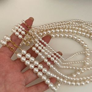 Choucong Brand Pearl Pendant Simple Fashion Jewelry White Gold Feest Vrouwen Wedding Handgemaakte strand Snelle ketting voor moederdagcadeau