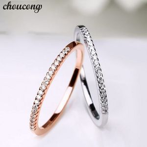 choucong infinity ring Real 925 Sterling Silver Wedding band Ring pour les femmes Diamon Bridal Bagues de fiançailles Cadeau