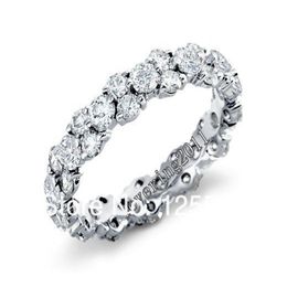 Joyas Choucong Lady's Cushion Cut 8ct Diamond Wedding Rings Tamaño 5 6 7 8 9 10 Regalo 211o