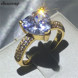 choucong dame hart vorm ring 3ct diamant geel goud gevuld 925 zilveren engagement trouwband ringen voor vrouwen sieraden